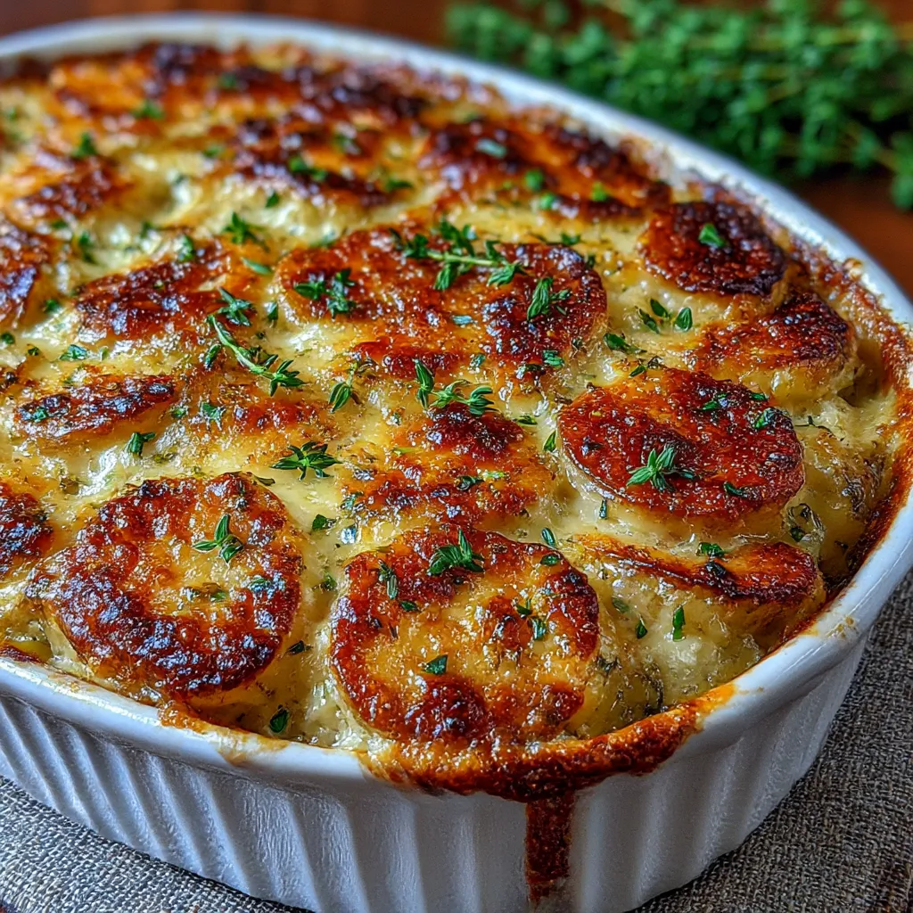 Cheesy French Onion Potato Bake