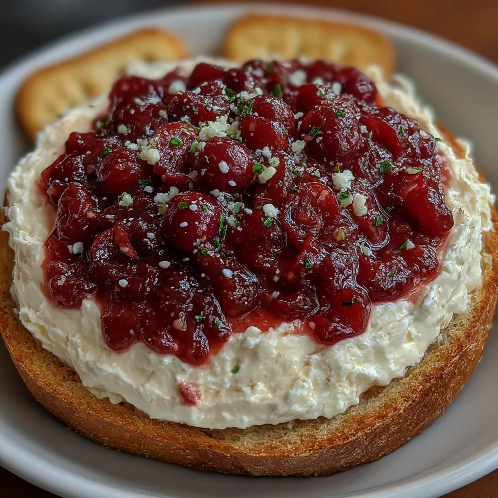 Cranberry Jalapeño Cream Cheese Dip