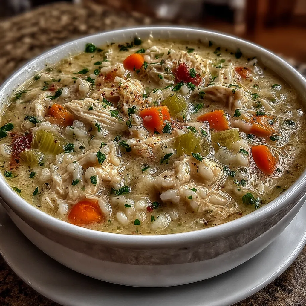 Creamy Chicken and Rice Soup