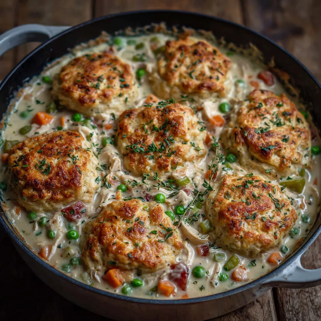 Crustless Chicken Pot Pie