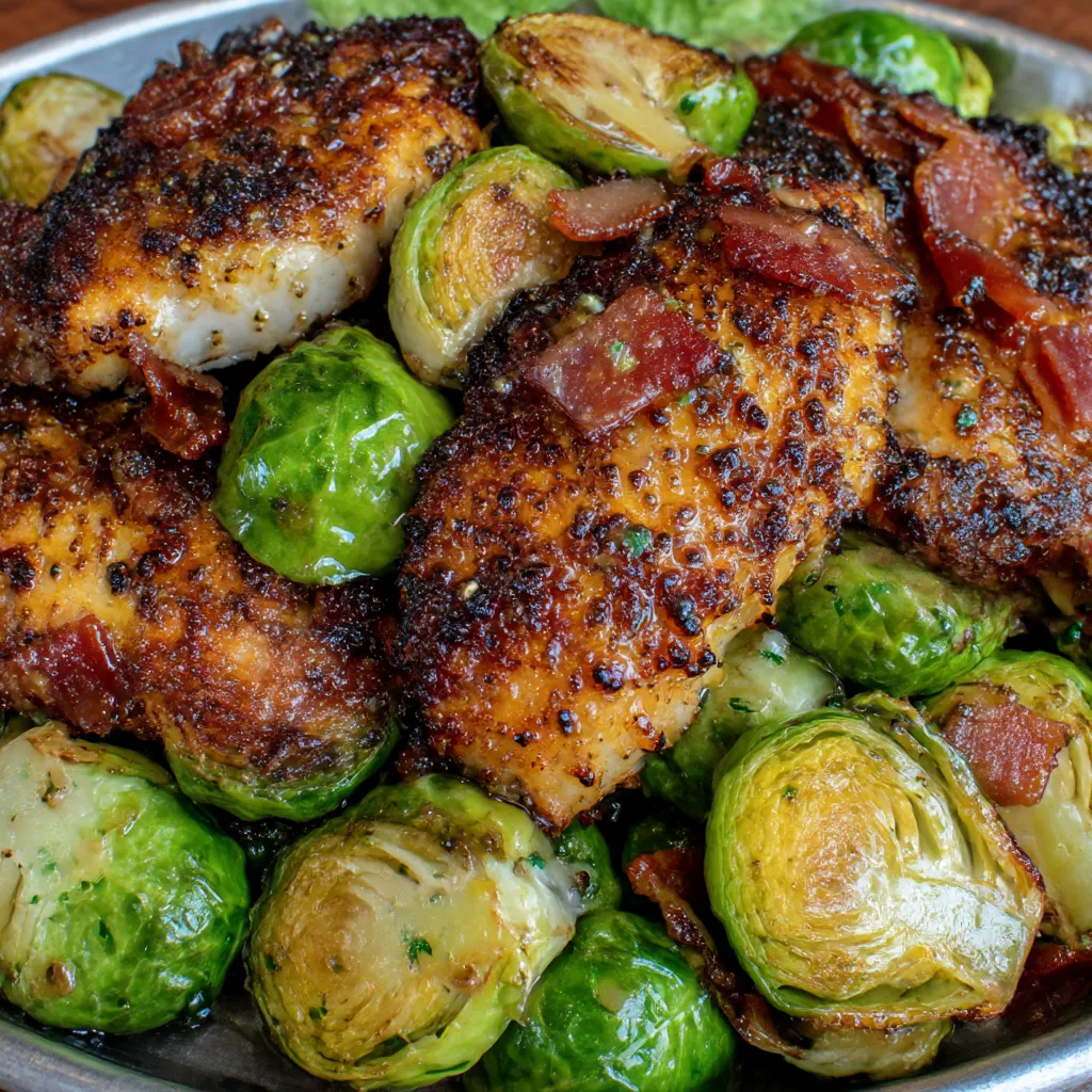 Maple Turkey Bacon Brussels Sprouts