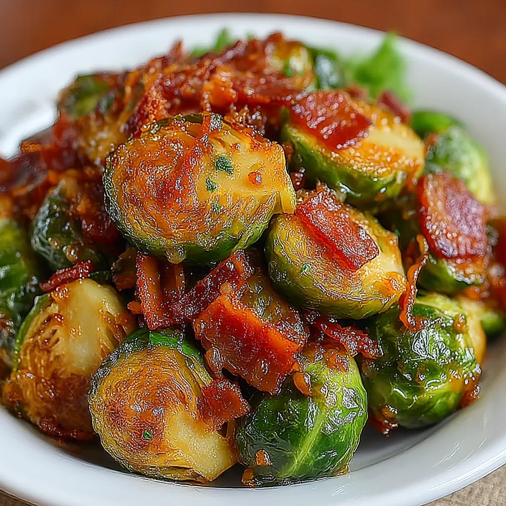 Maple Turkey Bacon Brussels Sprouts