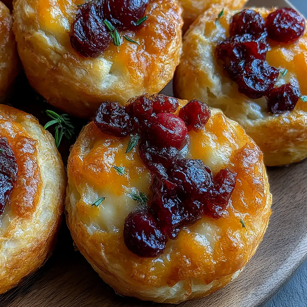 Mini Cranberry Brie Bites