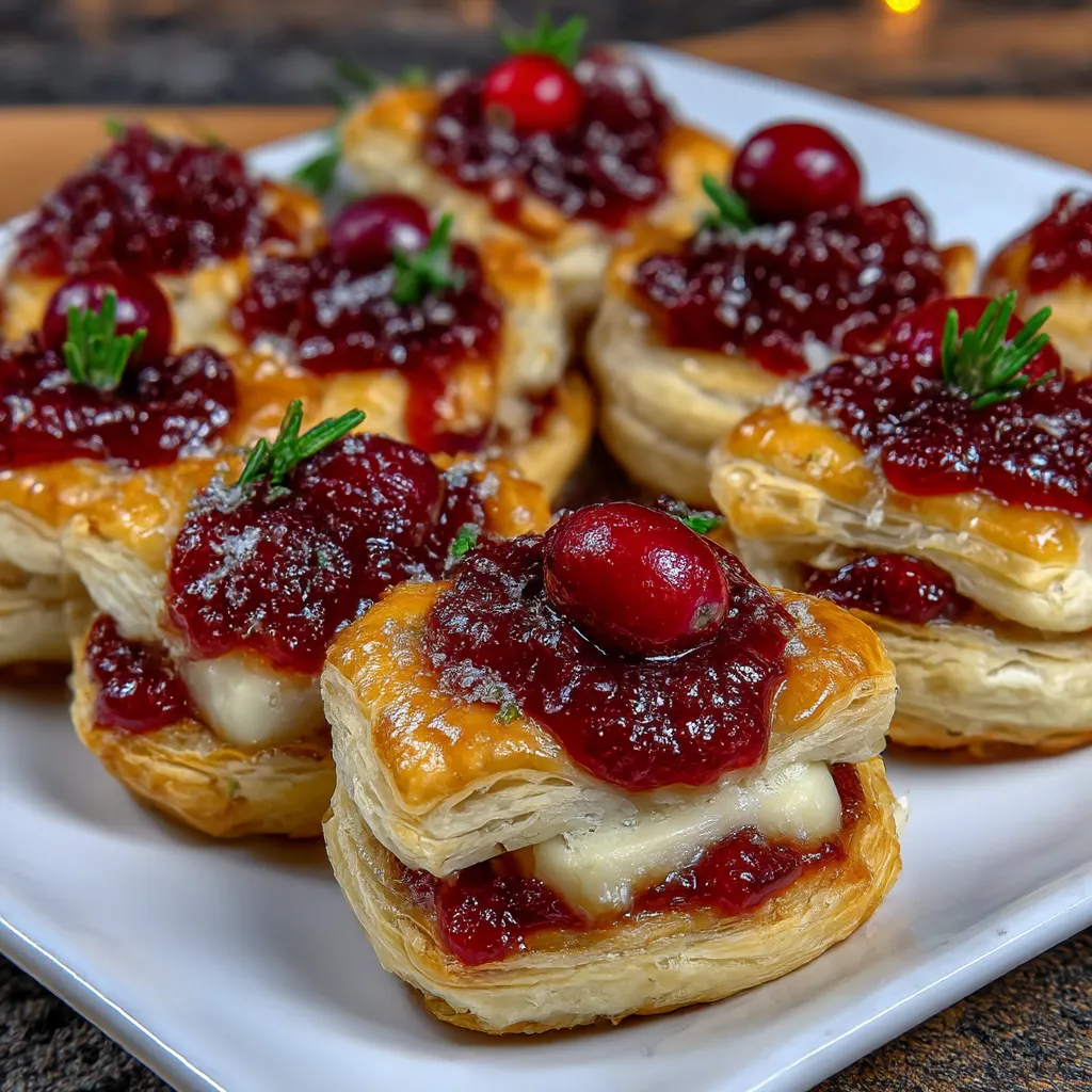 Mini Cranberry Brie Bites