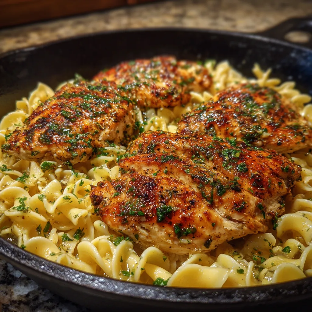 One-Pan Chicken with Buttered Noodles