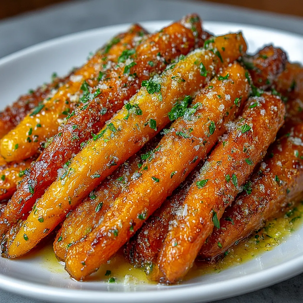 Roasted Garlic and Parmesan Carrots