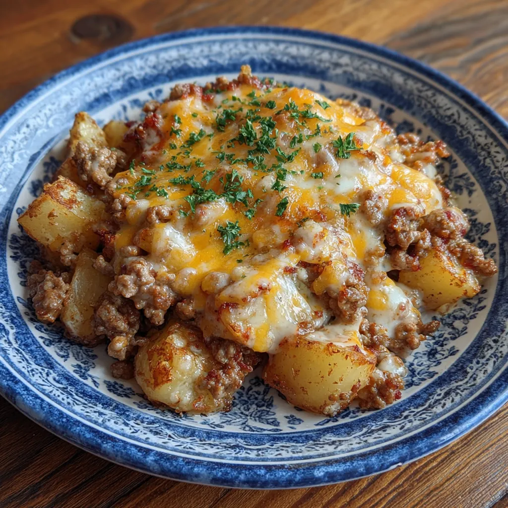 Slow Cooker Cowboy Potato Casserole