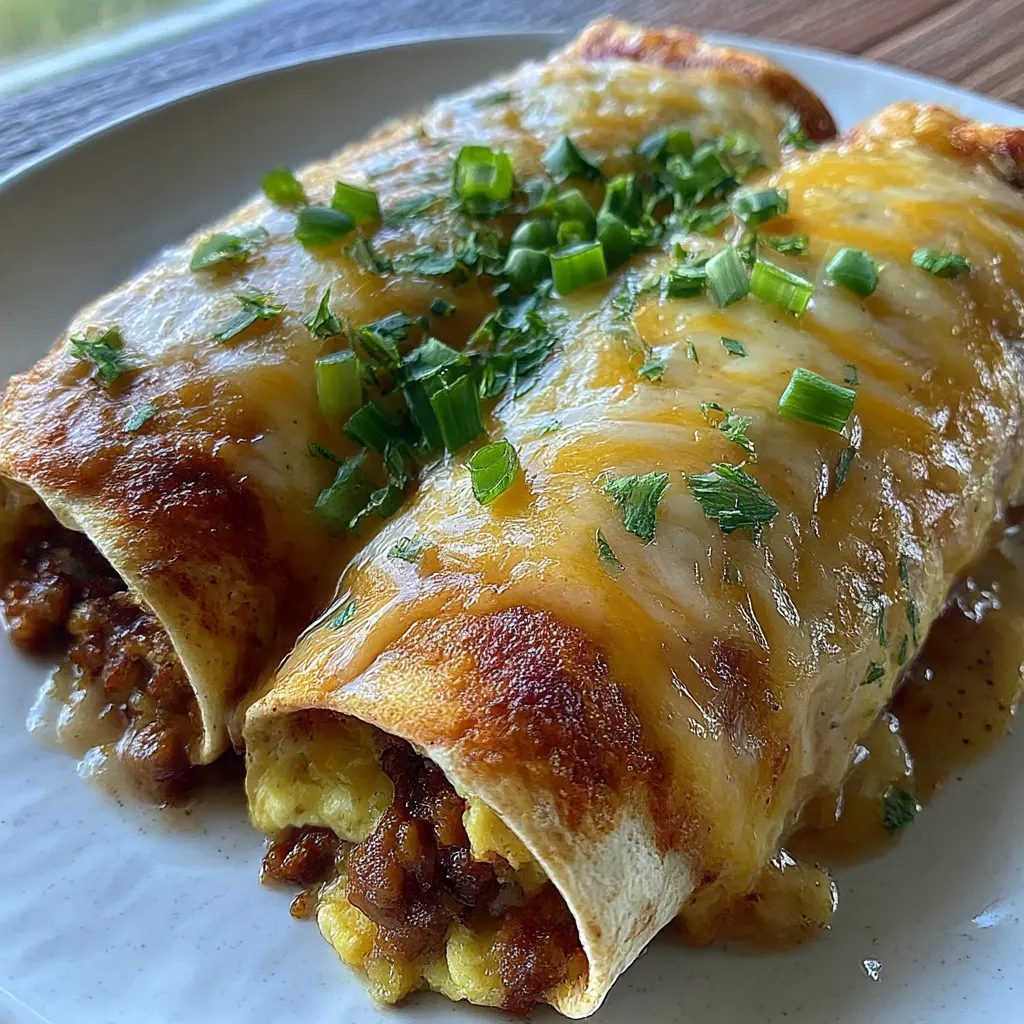 Southern Breakfast Enchiladas with Sausage Gravy