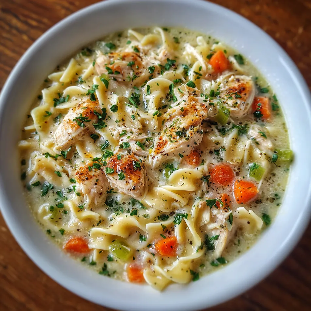 Creamy Chicken Noodle Soup