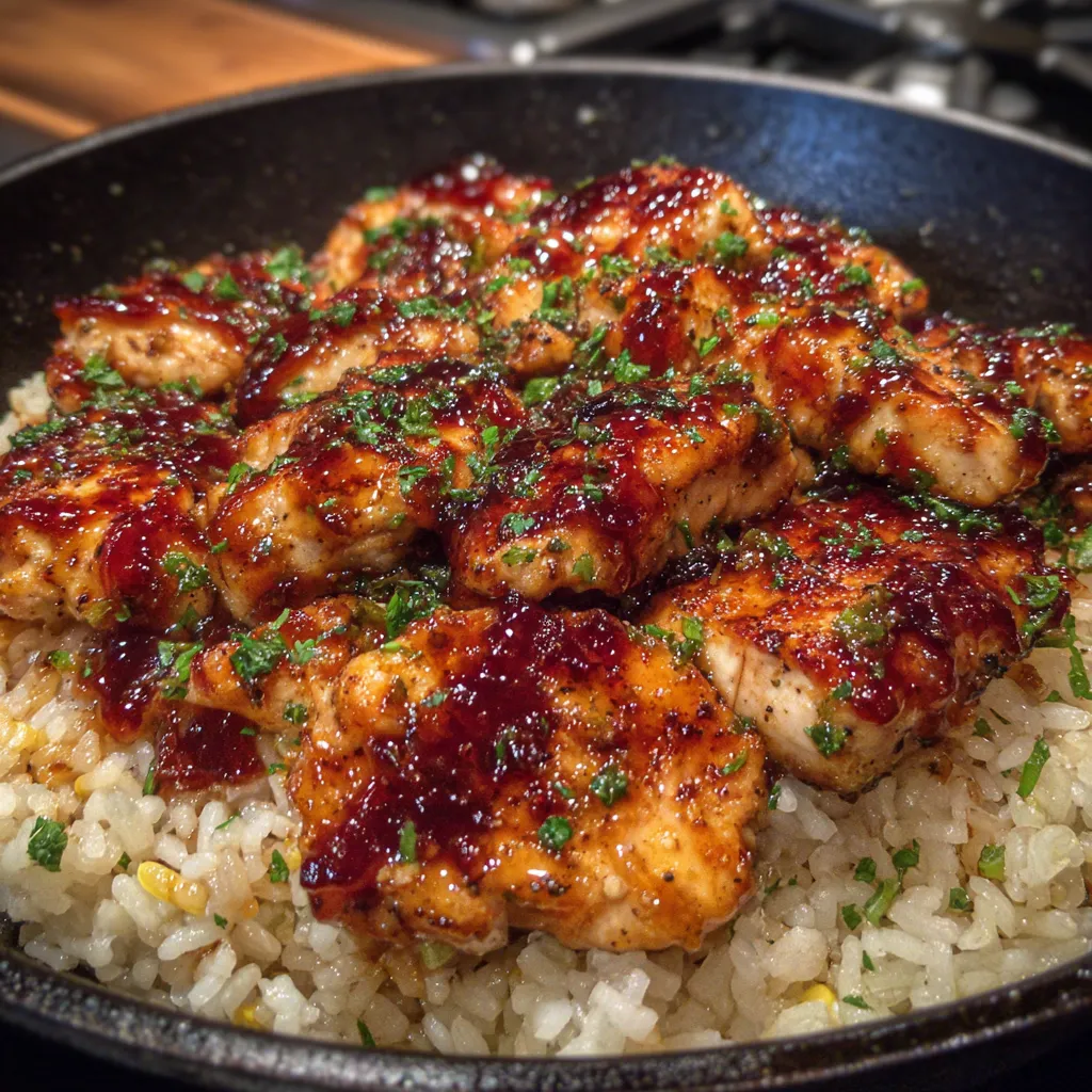 One-Pan Bold Honey BBQ Chicken Rice