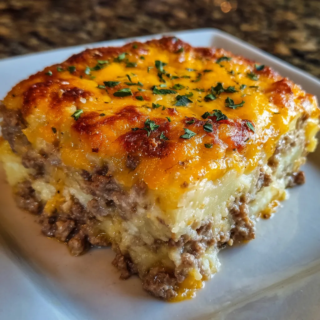 Ground Beef and Potatoes Casserole
