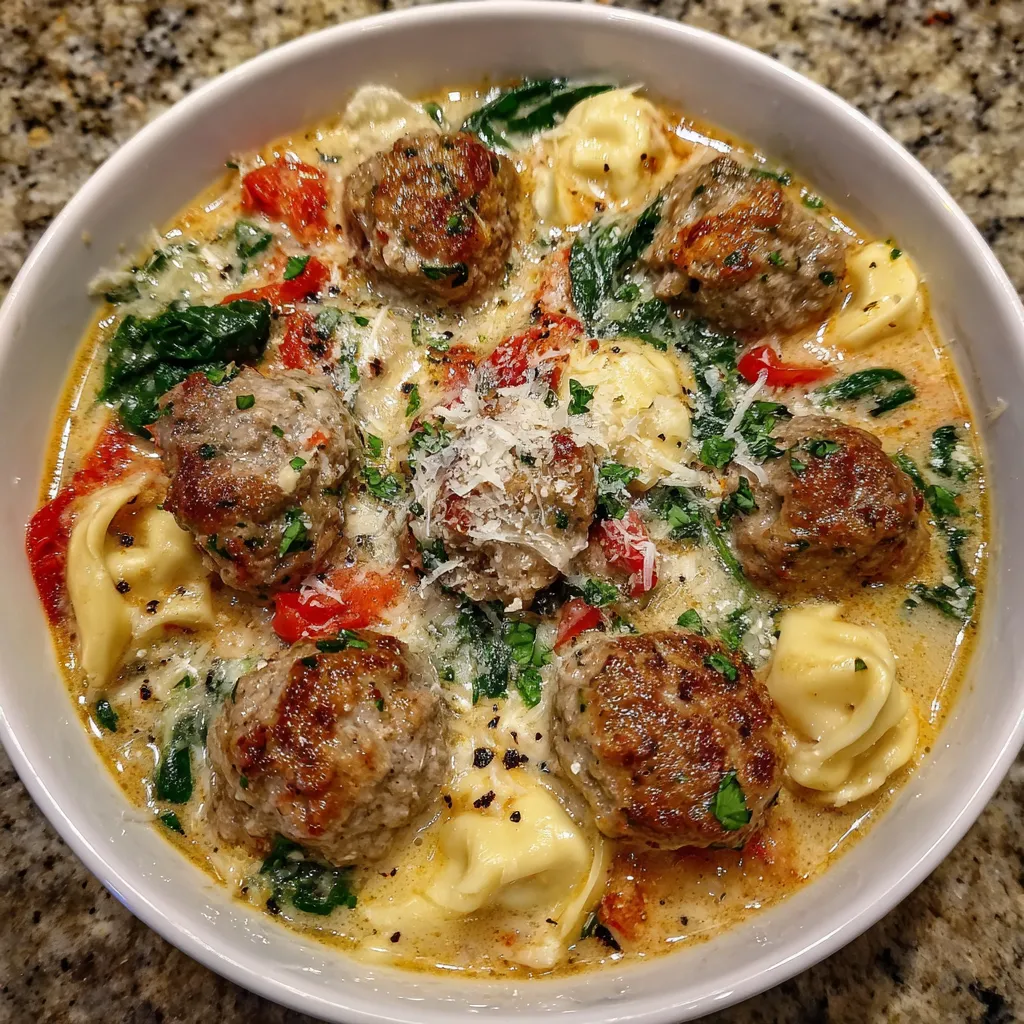 Creamy Italian Meatball Soup
