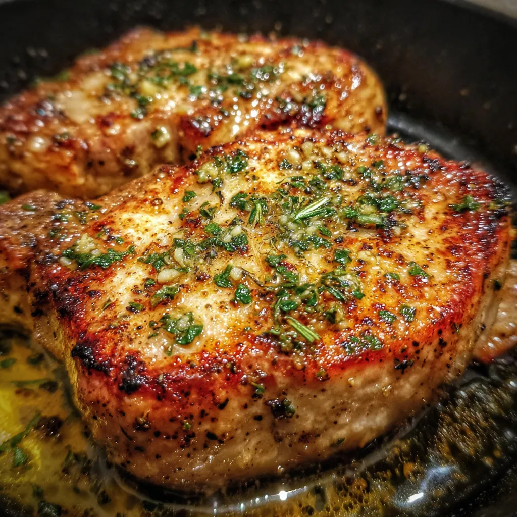 Garlic Butter Turkey Chops