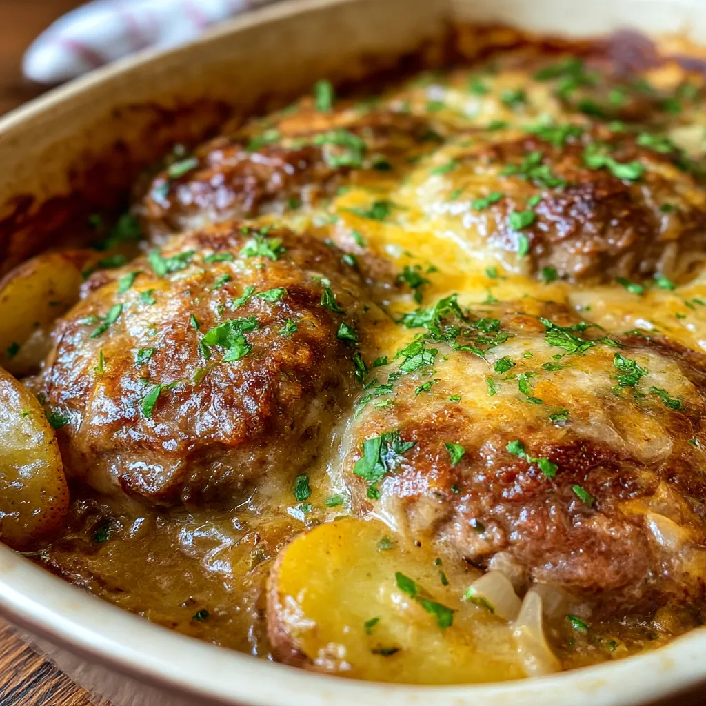 Amish Hamburger Steak Bake