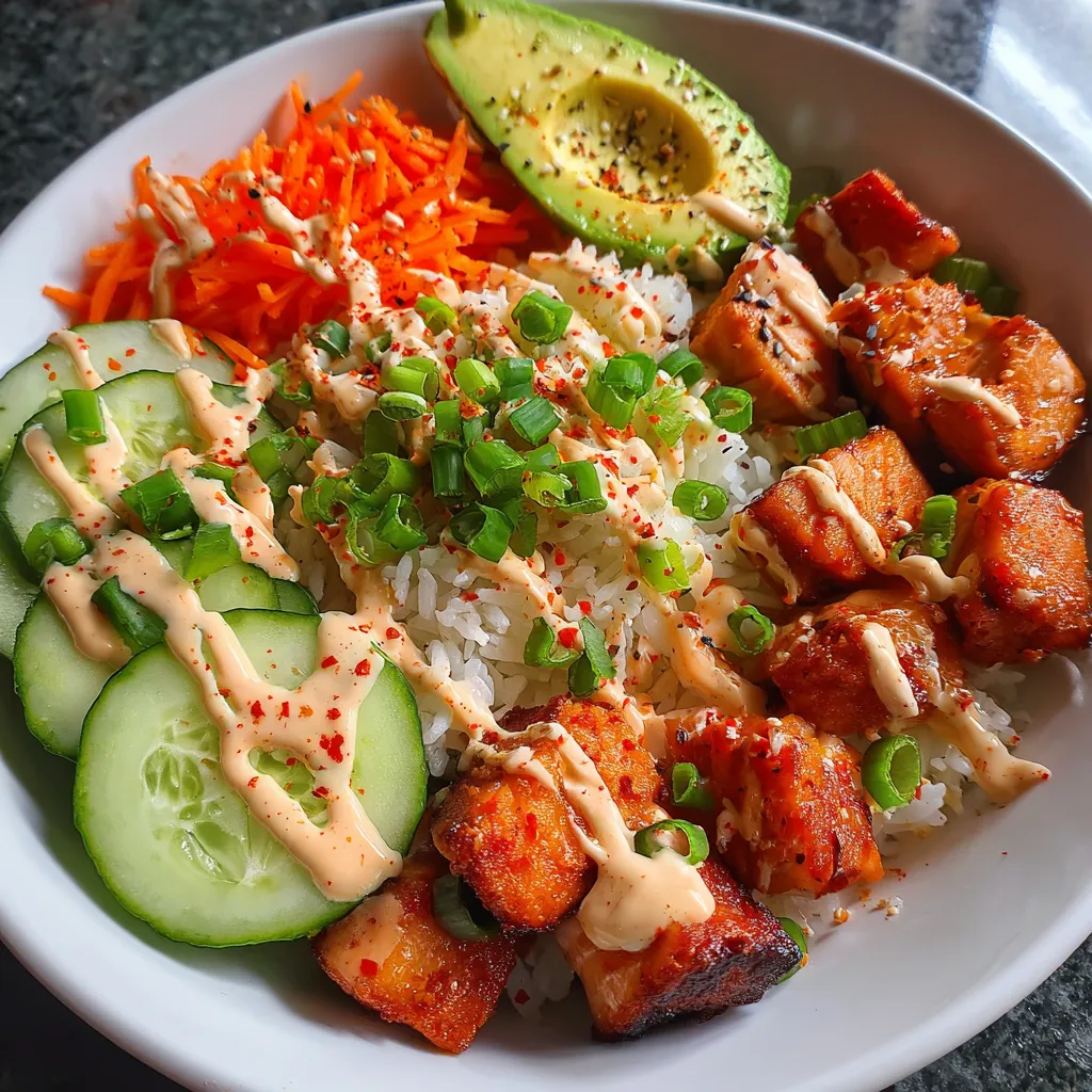 Bang Bang Salmon Bites Bowls