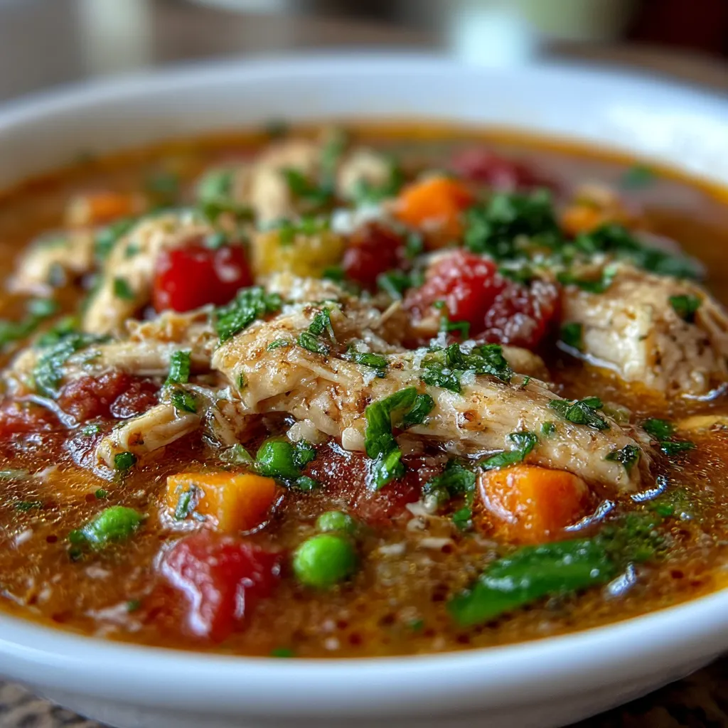 Crock Pot Italian Chicken Soup
