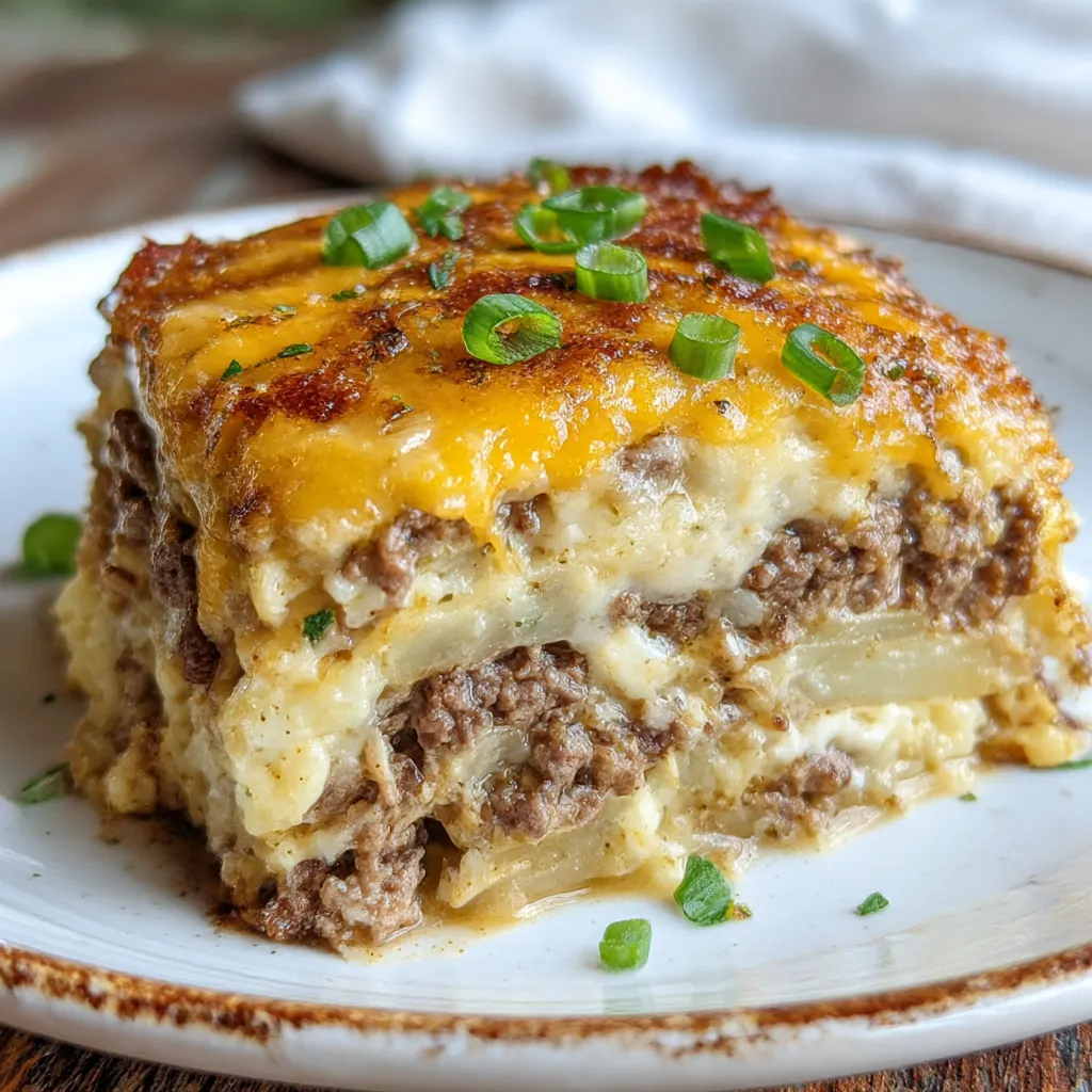 Crockpot Hamburger Potato Casserole