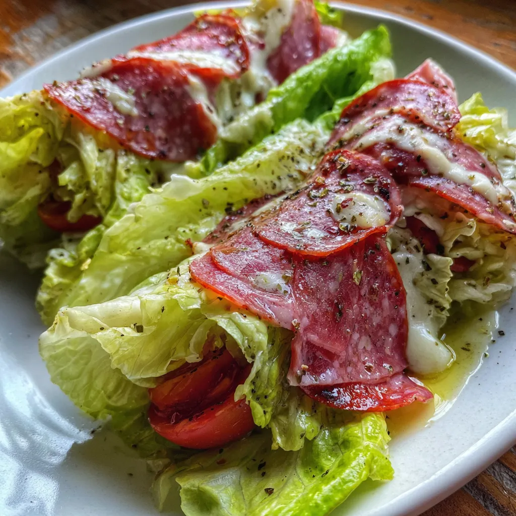 Easy Keto Italian Lettuce Wrap