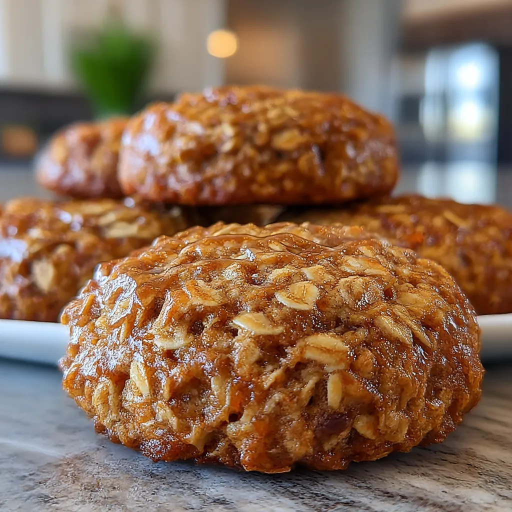 Healthy Carrot Cake Oatmeal Cookies