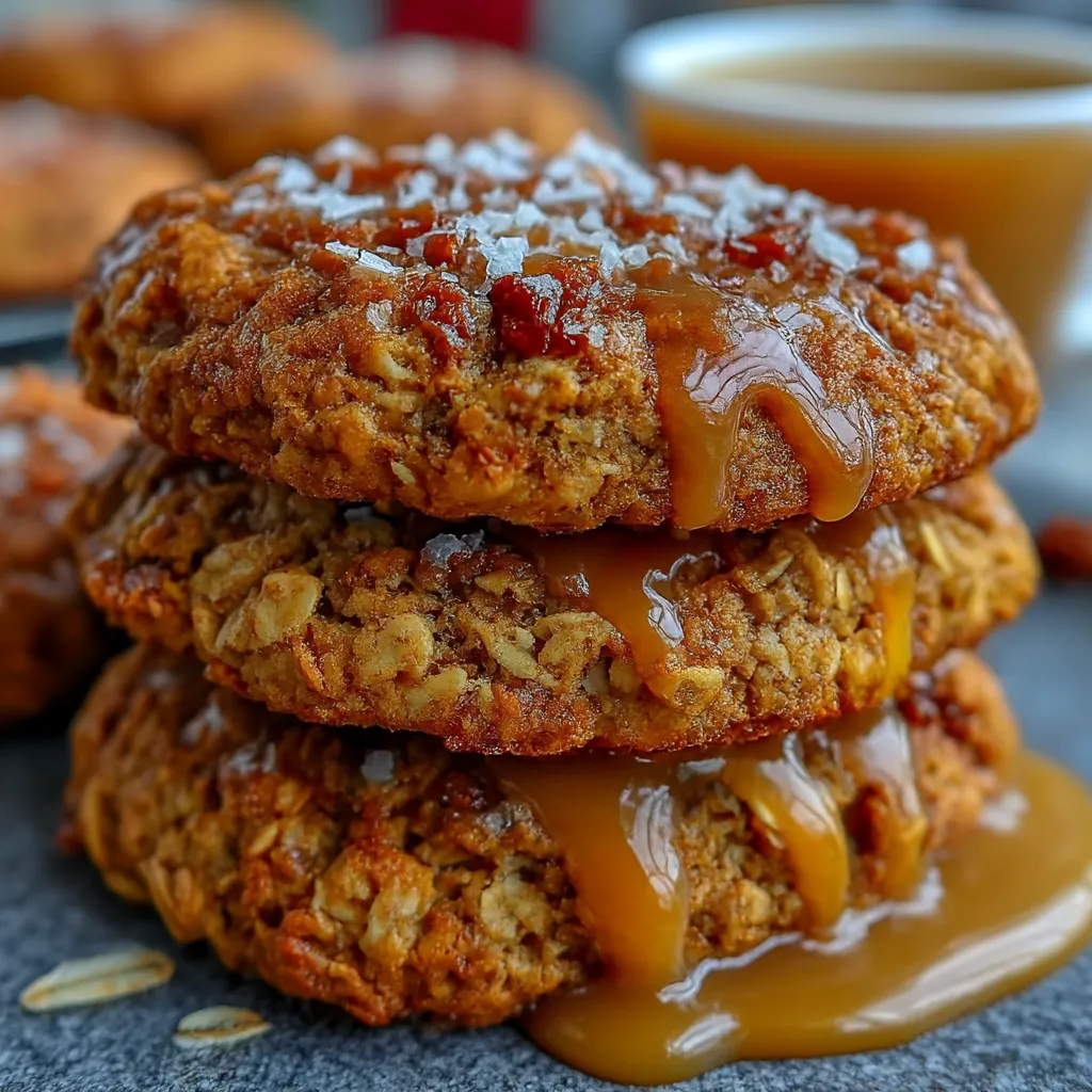 Healthy Gingerbread Oatmeal Breakfast Cookies