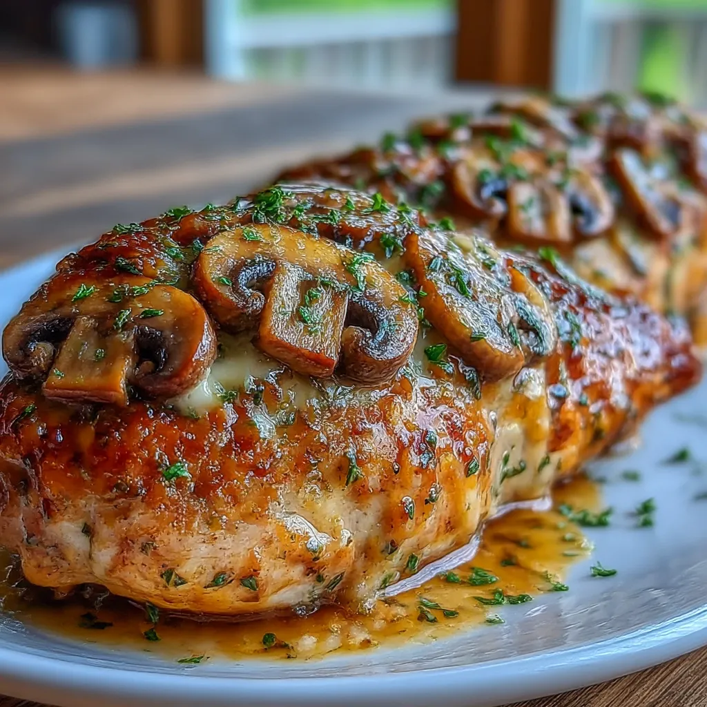 Healthy Mushroom Stuffed Chicken Breast