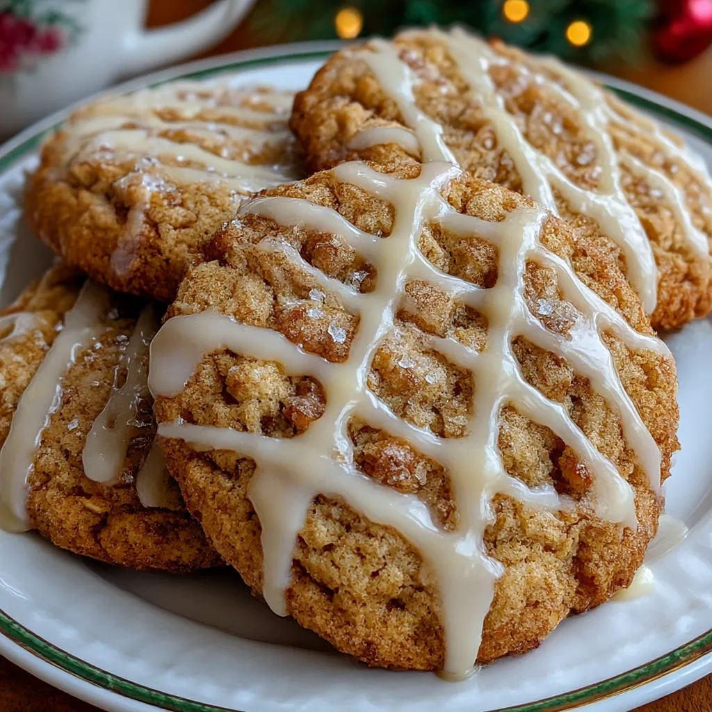 Iced Oatmeal Cookies