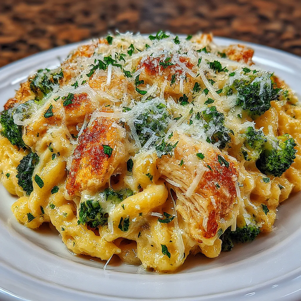 Keto Chicken Alfredo Casserole