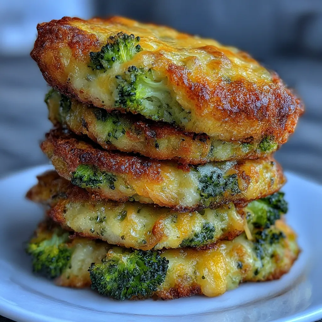 Low Carb Broccoli Cheese Rounds