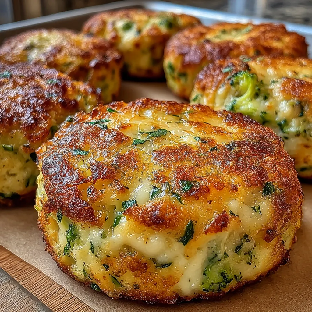 Low Carb Broccoli Cheese Rounds
