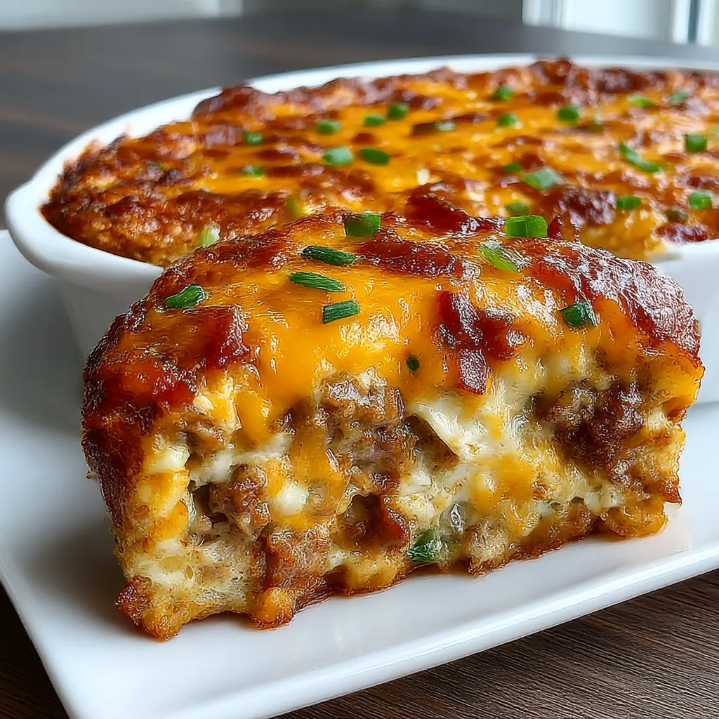 Low-Carb Turkey Bacon Cheeseburger Casserole