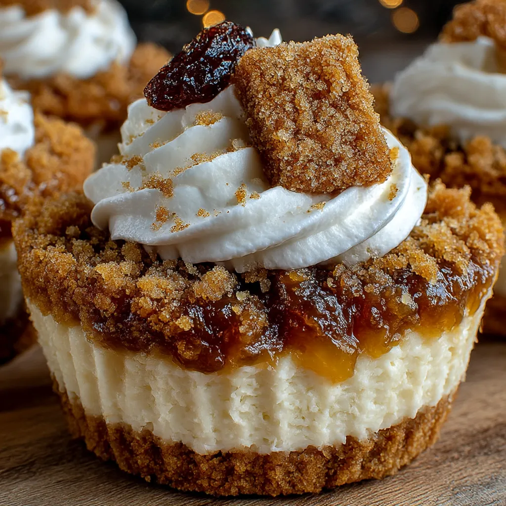 No-Bake Gingerbread Cheesecake Cups