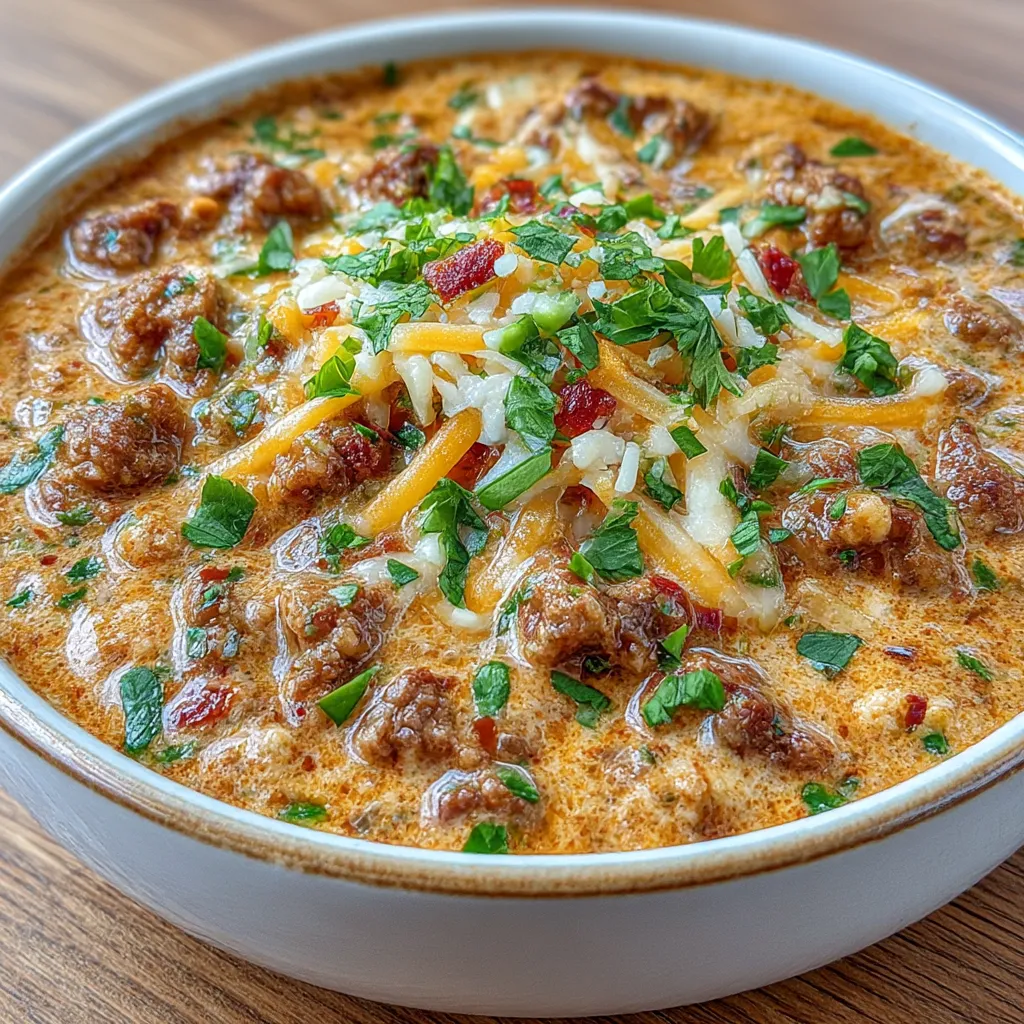 Queso Keto Taco Soup