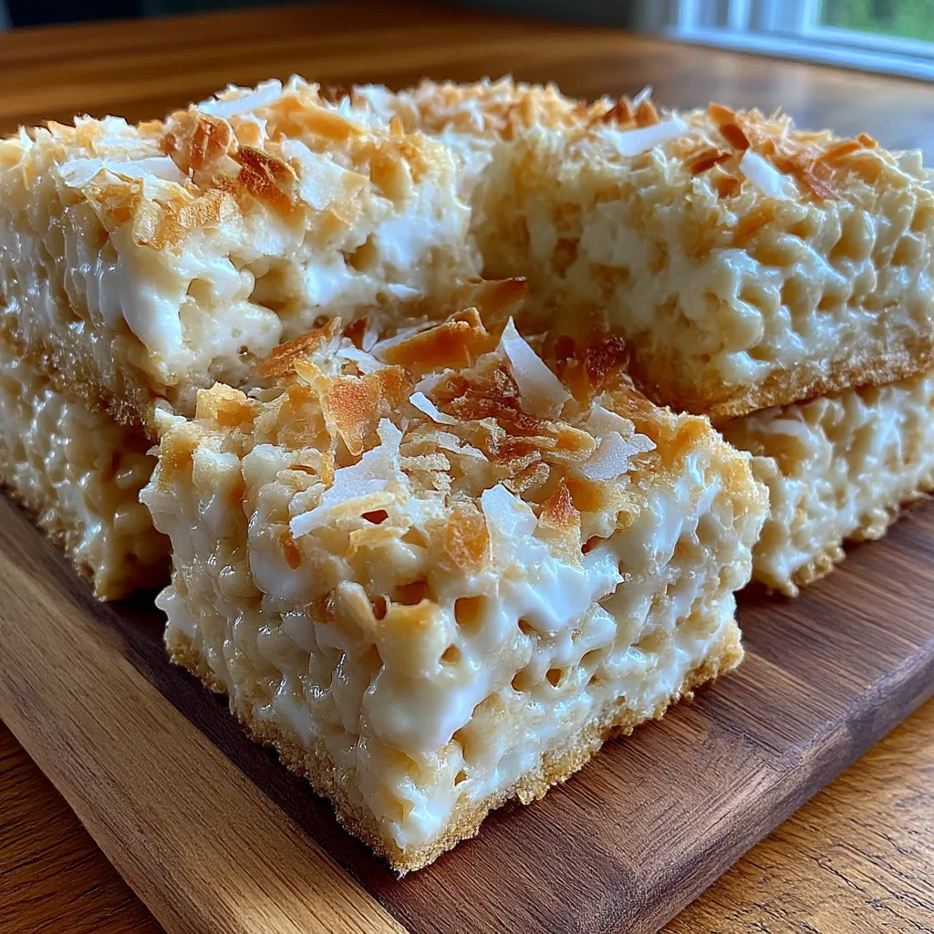 Coconut Lover’s Rice Krispy Treats