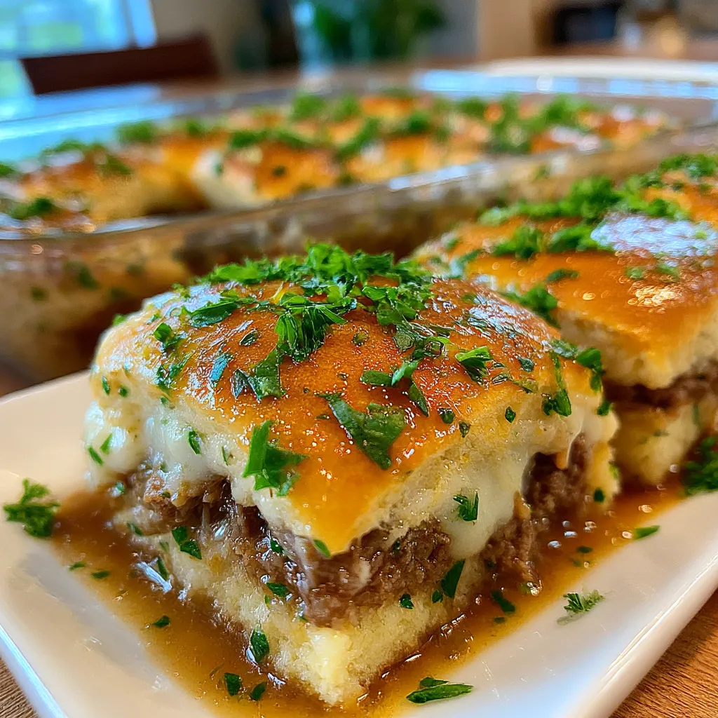 Delicious French Dip Squares