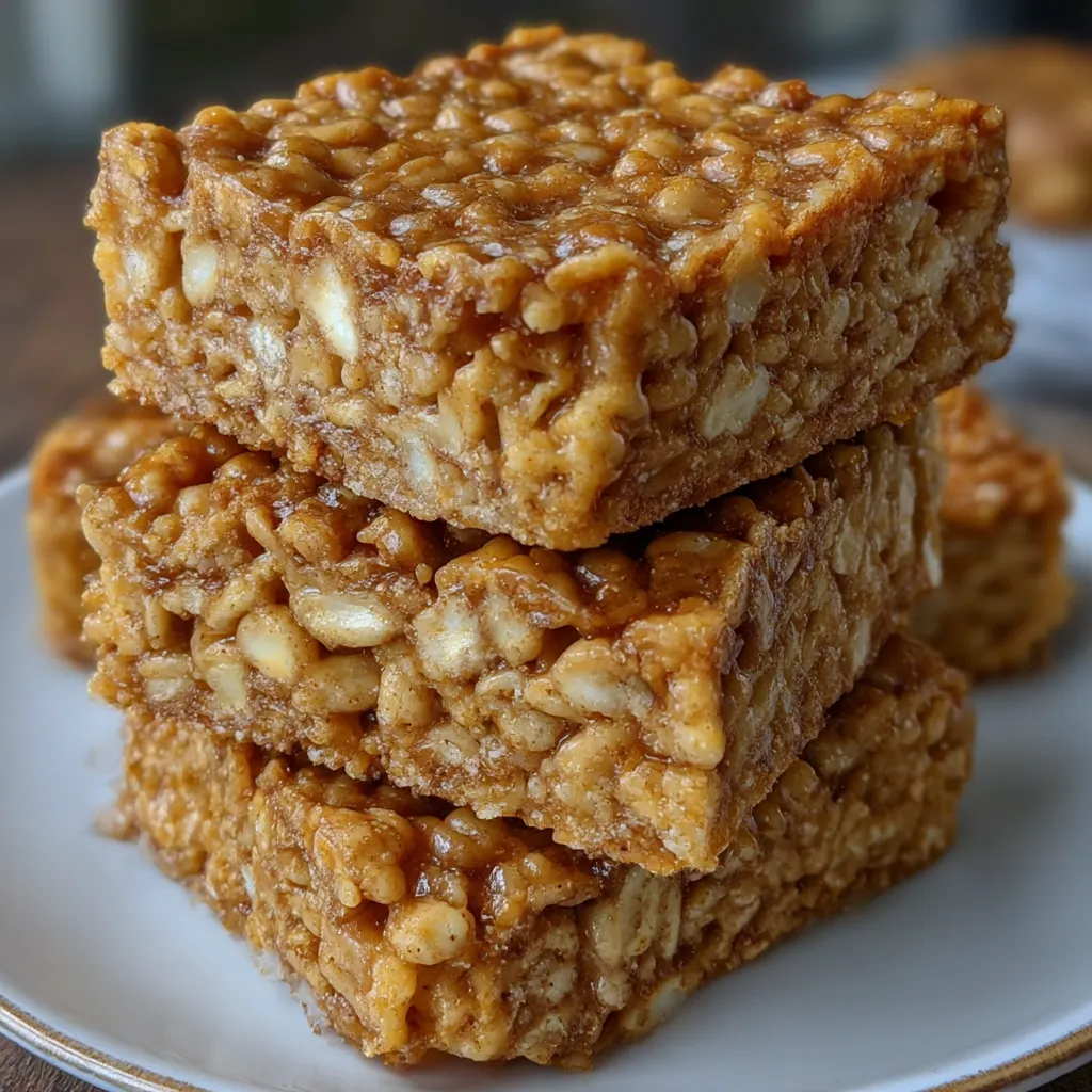 Gingerbread Rice Krispie Treats