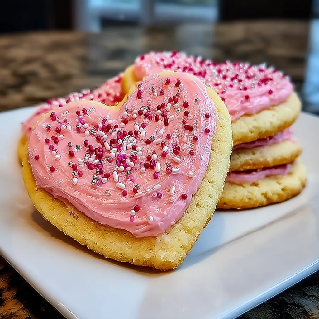 Heart Sugar Cookies with Royal Icing