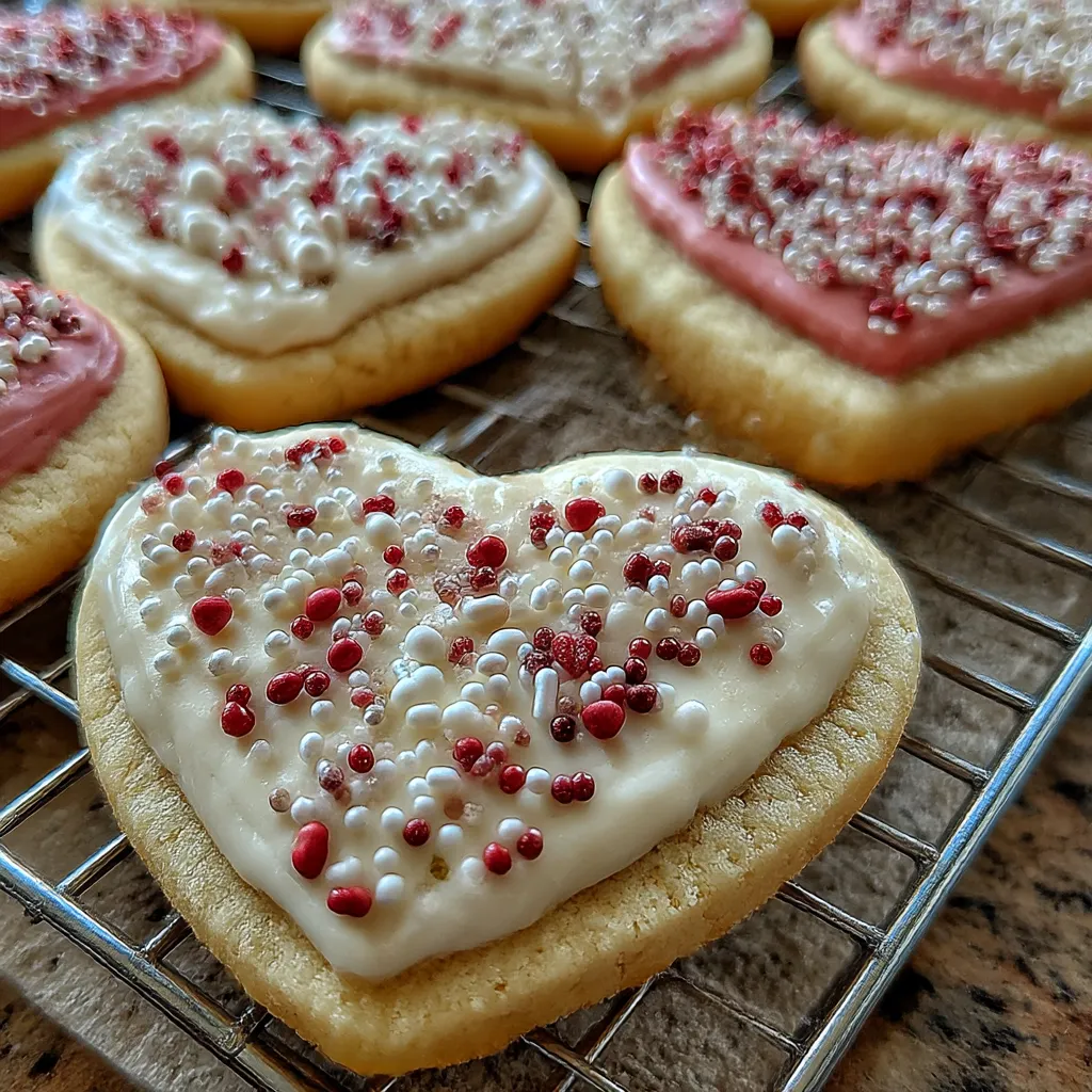 Heart Sugar Cookies with Royal Icing