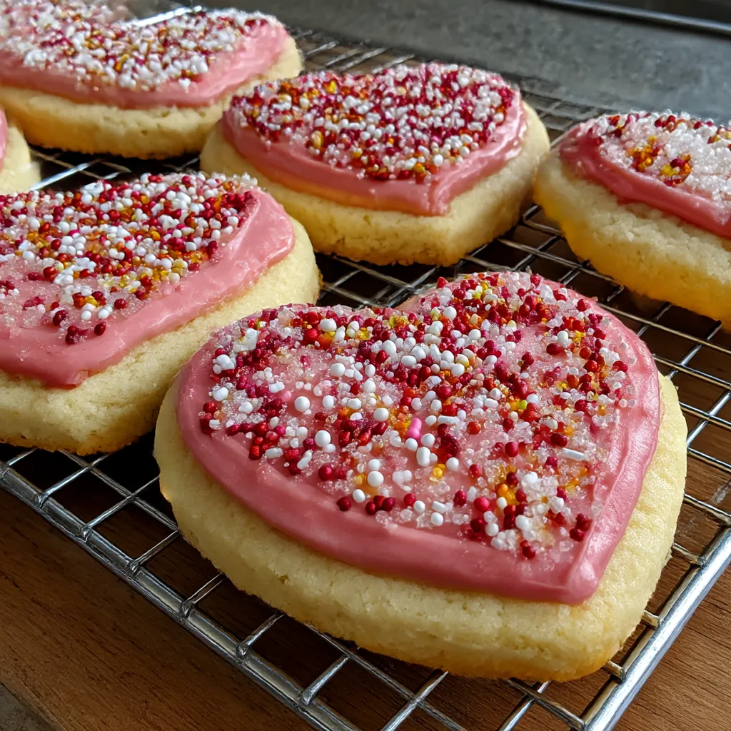 Heart Sugar Cookies with Royal Icing