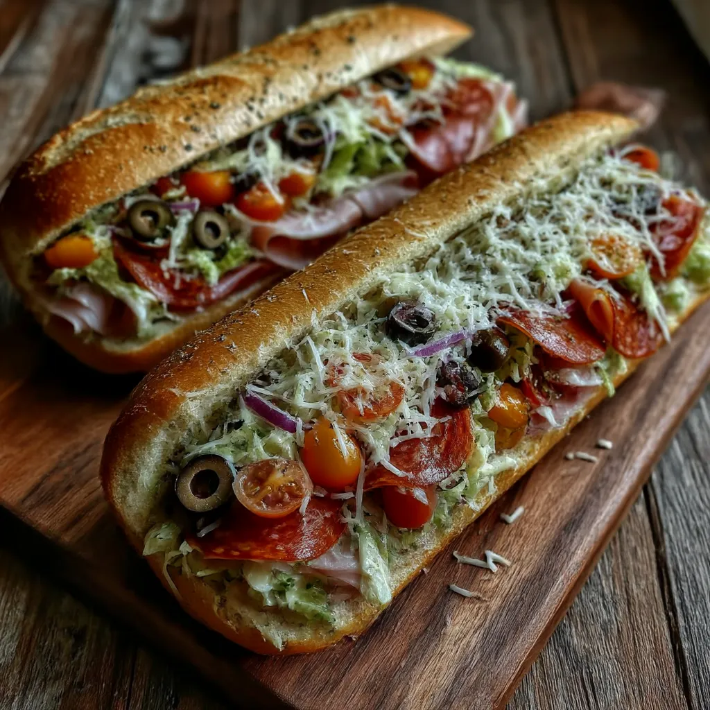 Italian Grinder Salad Sandwich
