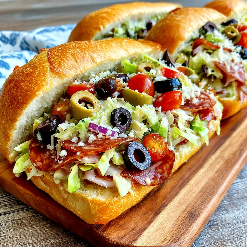Italian Grinder Salad Sandwich