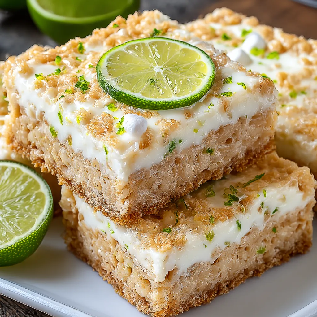 Key Lime Pie Rice Krispie Treats