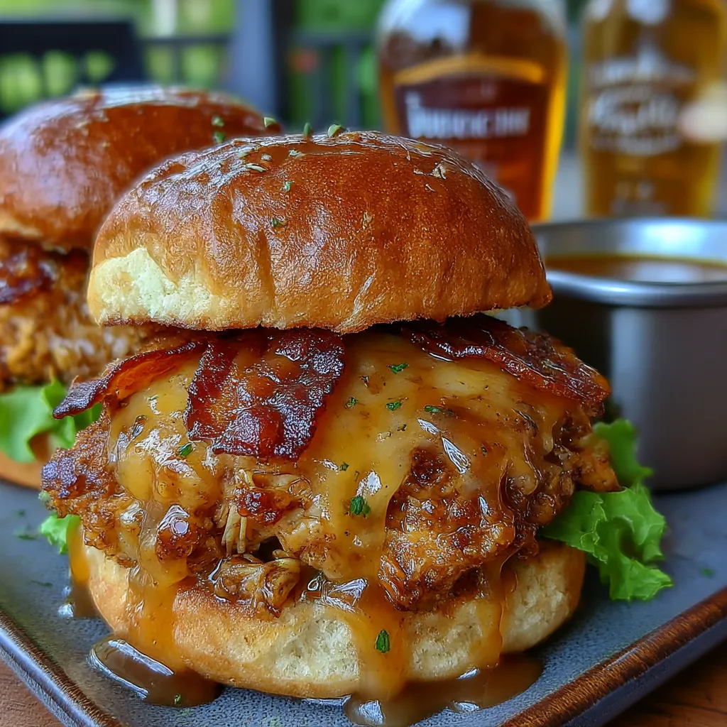 Maple Chicken Turkey Bacon Sliders