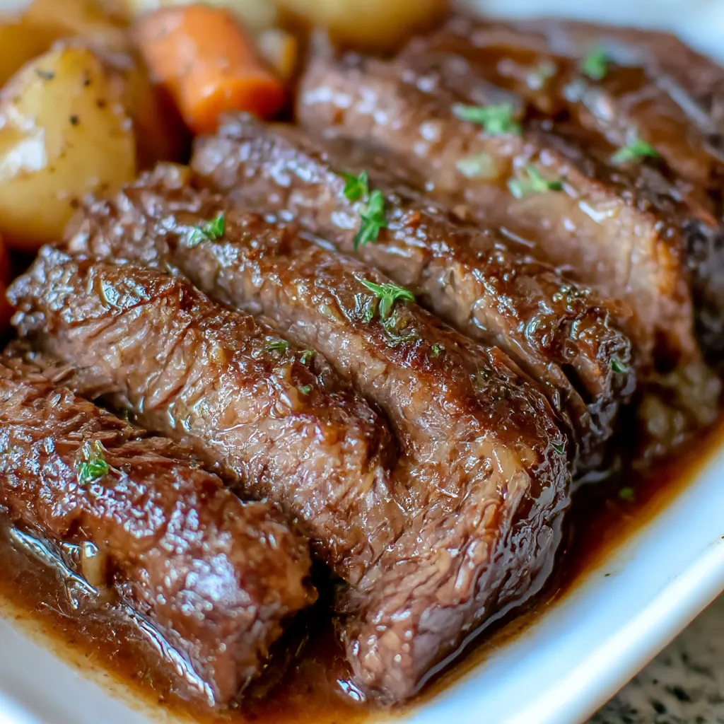 Melt-in-Your-Mouth Crock Pot Chuck Roast