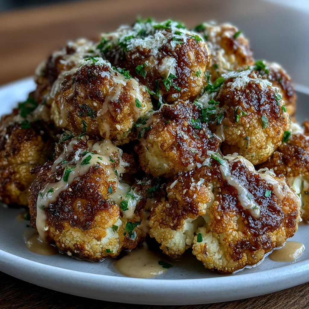 Moroccan Cauliflower with Tahini-Honey