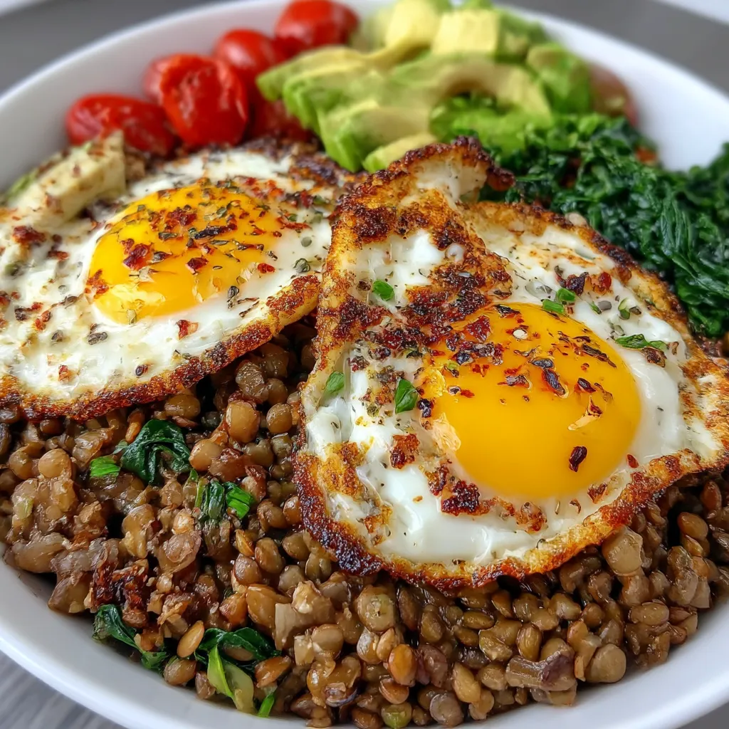 Savory Lentil Breakfast Bowl
