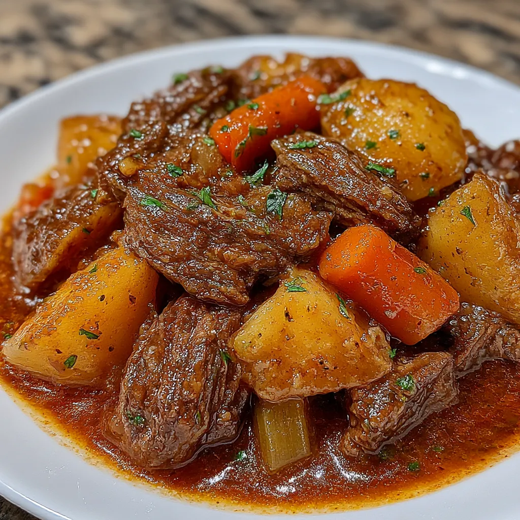Slow Cooker Savory Beef Stew Delight
