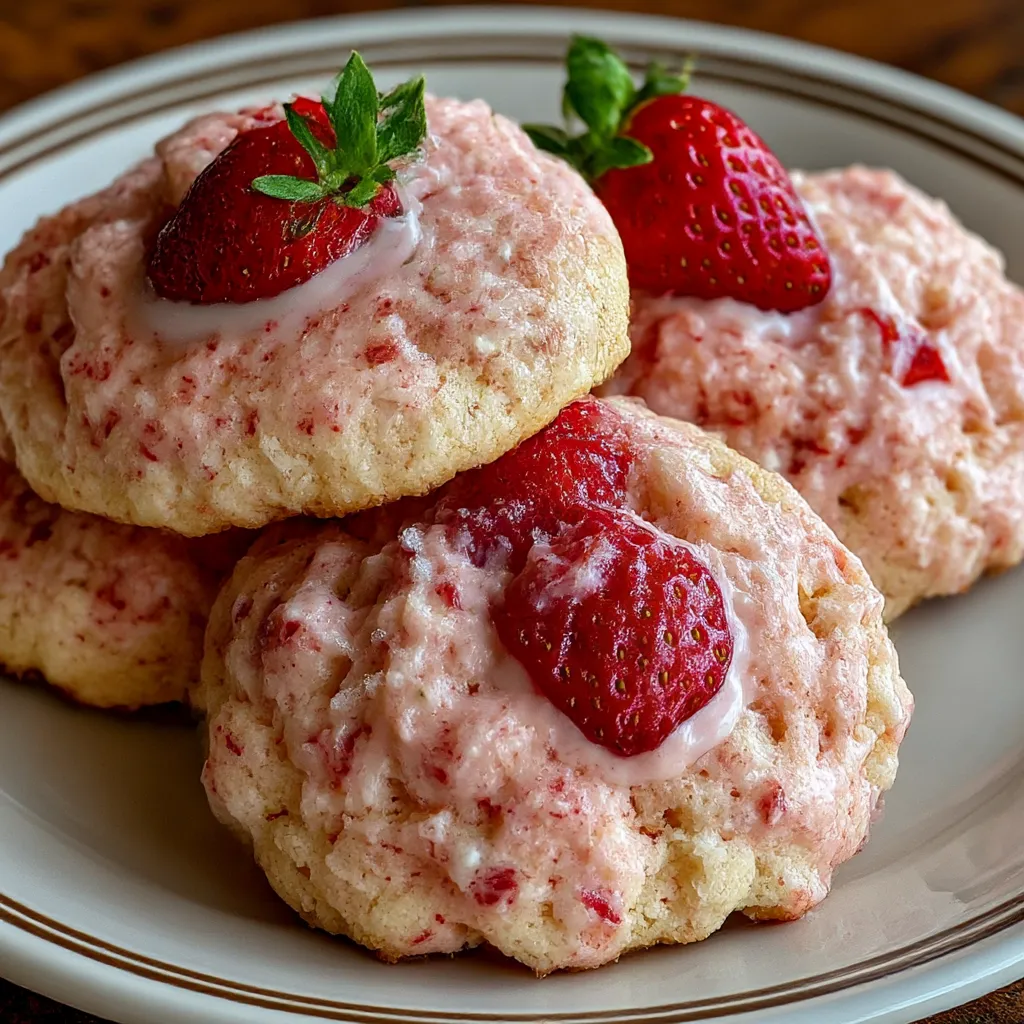Strawberry Kiss Cookies