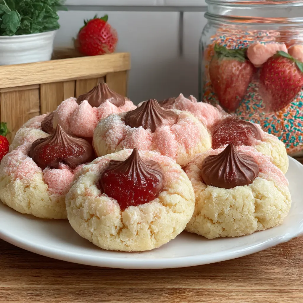Strawberry Kiss Cookies