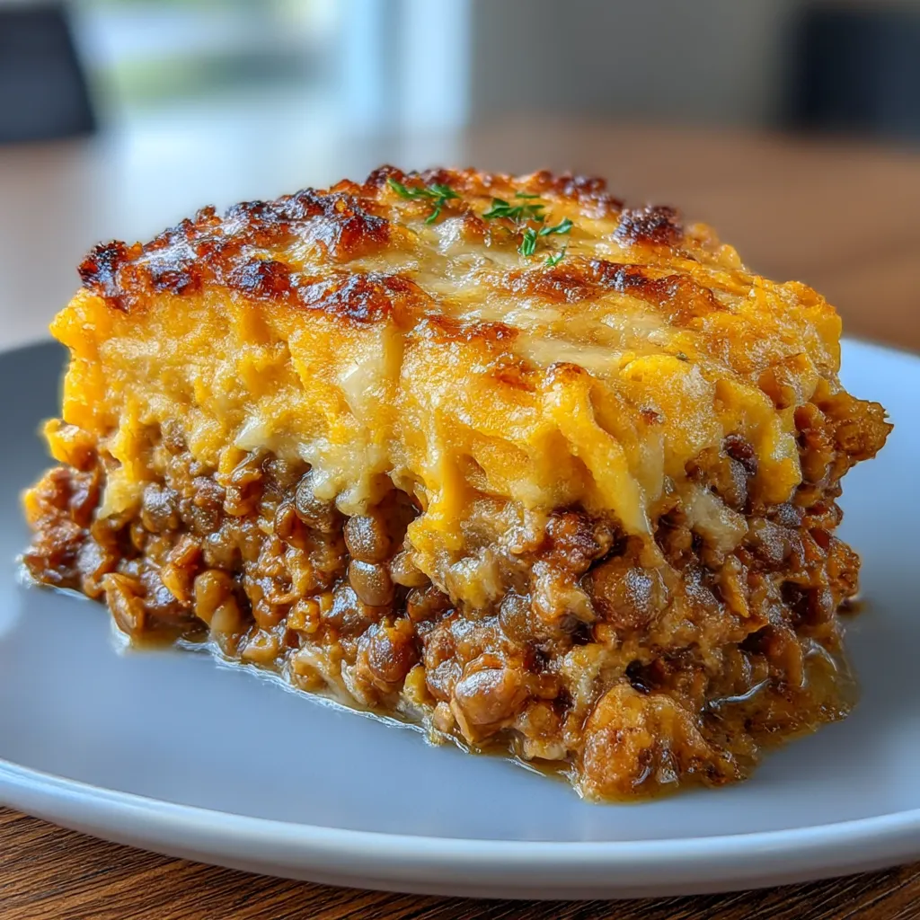 Sweet Potato and Lentil Shepherd’s Pie