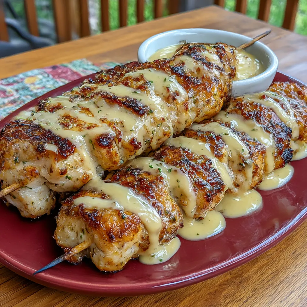 Bang Bang Chicken Skewers